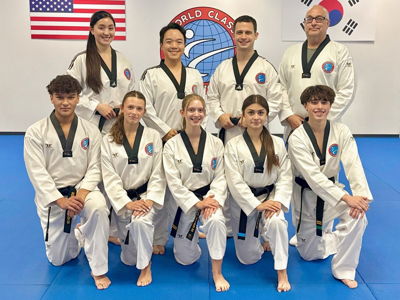 World Class Tae Kwon Do black belt students and instructors near Naperville